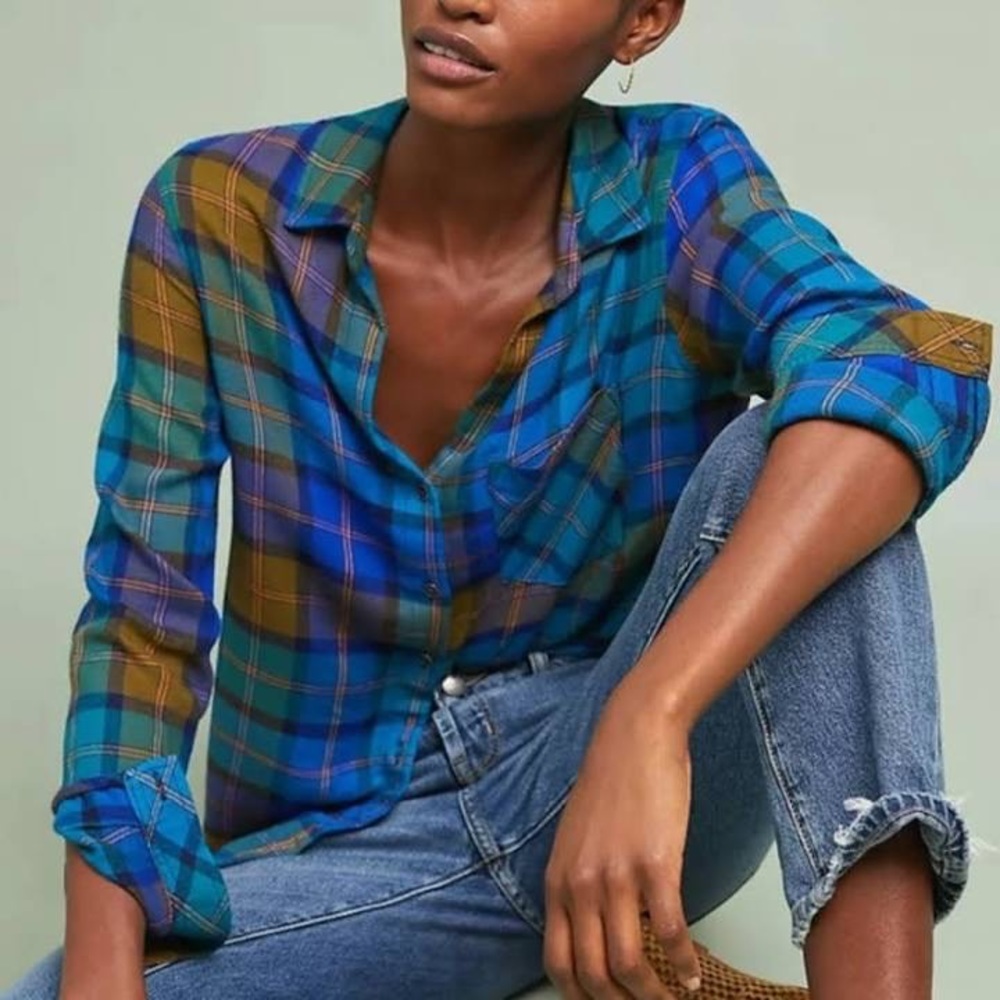 Anthropologie Cloth and Stone flannel